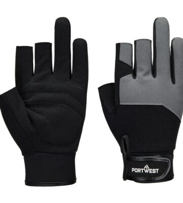 Portwest A741 Mechanic 251 Fingerless Glove – Black