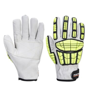 Portwest A745 Impact F135 Cow Leather Lined Glove – Grey