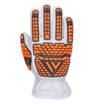 Portwest A747 Goat Leather Impact Cut F Glove – White