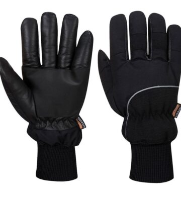 Portwest A751 Cold 500 Leather Waterproof Mechanical Glove – Black
