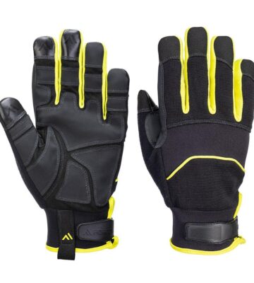 Portwest A792 Needle Resistant F350 Mechanical Glove – Black/Yellow