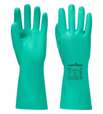 Portwest A812 Chem 330 Nitrile Plus Gauntlet – Green