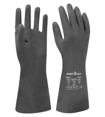 Portwest A820 Chem 380 Neoprene Gauntlet – Black