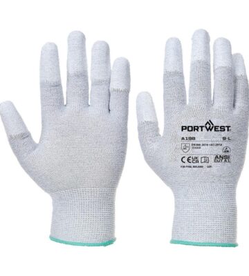 Portwest AB198 ESD 13 PU Fingertip Essential Multipack (Pk12) – Grey