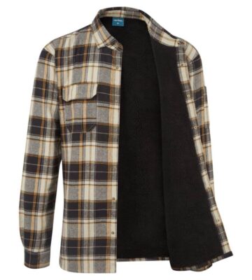 Portwest KA313 KA3 Sherpa Lined Check Shirt – Black