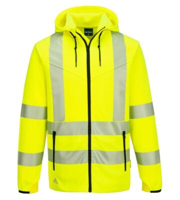 Portwest KX303 KX3 Sport Hi-Vis Zipped Hoodie – Yellow