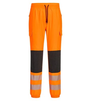 Portwest KX346 PW3 Hi-Vis Flexi Joggers – Orange/Black