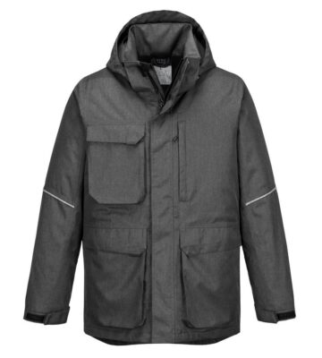 Portwest KX360 KX3 Winter Parka Jacket – Grey Marl