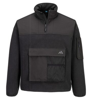 Portwest KX378 KX3 Sport 1/4 Zip Fleece – Black