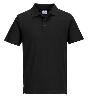 Portwest L210 Lightweight Jersey Polo Shirt S/S (48 in a box) – Black