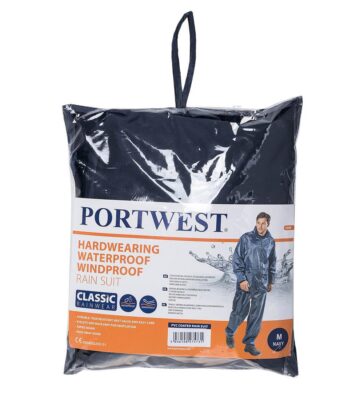 Portwest L440 Essentials Rainsuit (2 Piece Suit) – Navy