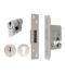 Carlisle Brass EDB5025SSS Eurospec 64mm Euro Profile Deadlock Set with Double Cylinder – Satin Stainless Steel
